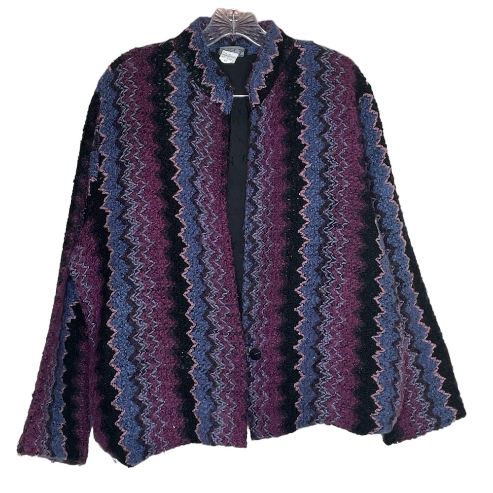 Harlow Vintage Mohair/Wool Blend Blazer, Sweater, Size 42, EUC‎
